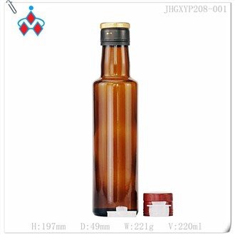 Vide boutèy an vè lwil oliv