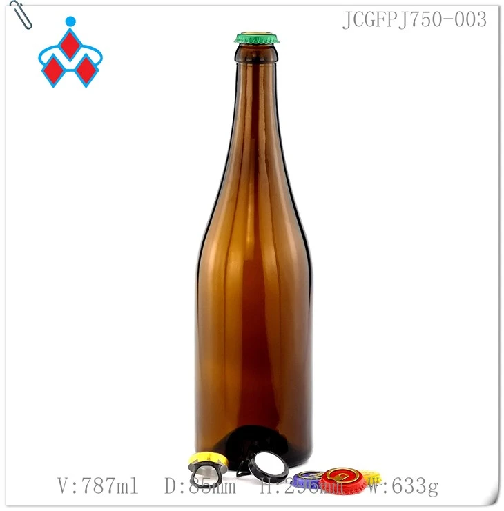 750ml Amber byè vè boutèy