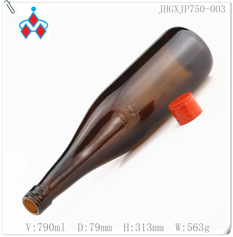 750ml Amber Beer Glass Bottle suppliers